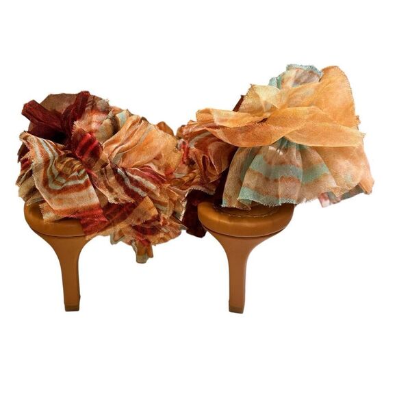 Ulla Johnson Doria Ruffle Silk Sandals NWOB Size 38 1/2 - Picture 4 of 8